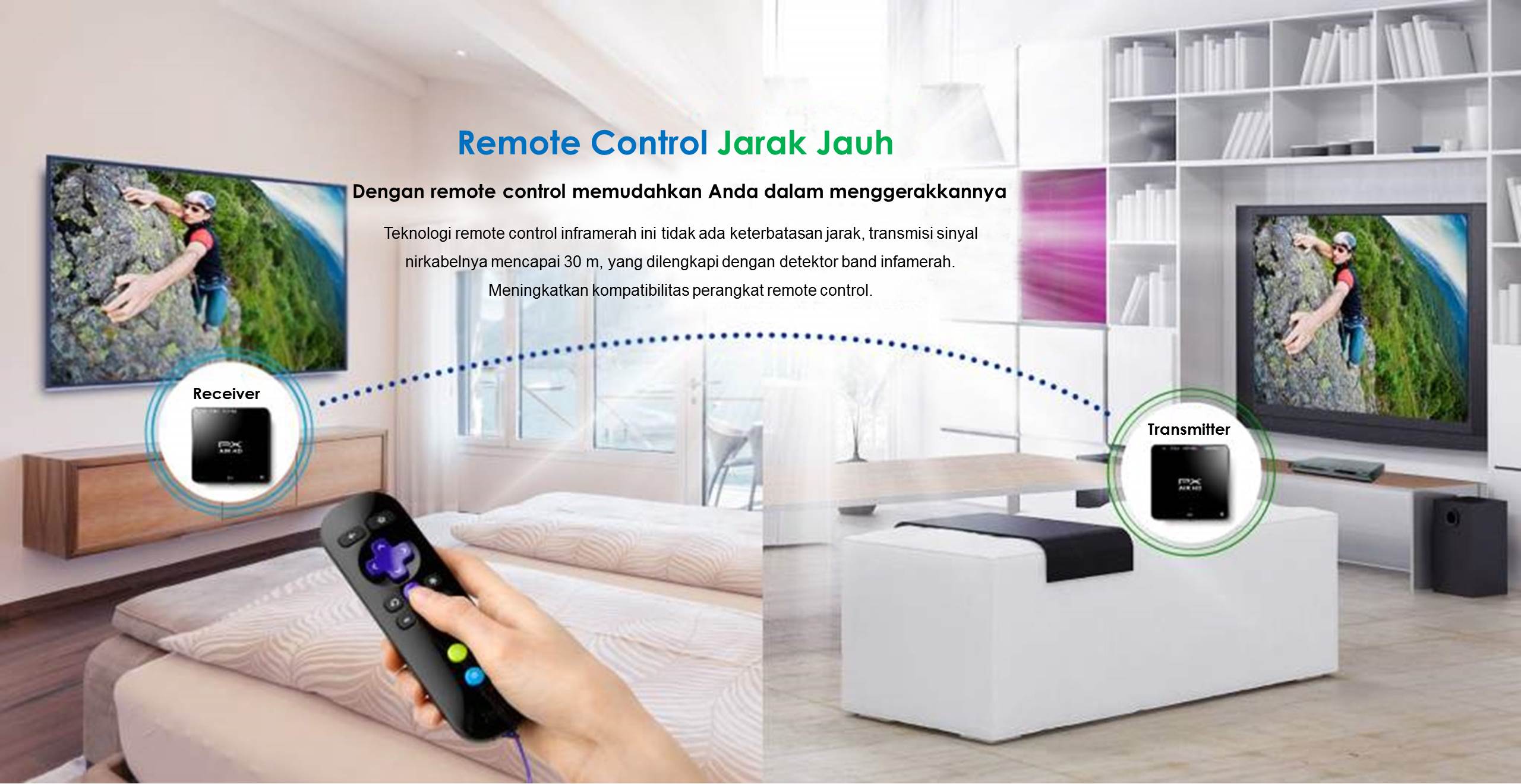 Metrodata line Smartphone Gad Laptop Aksesoris Termurah PX Wireless HD Sender WTR 3000